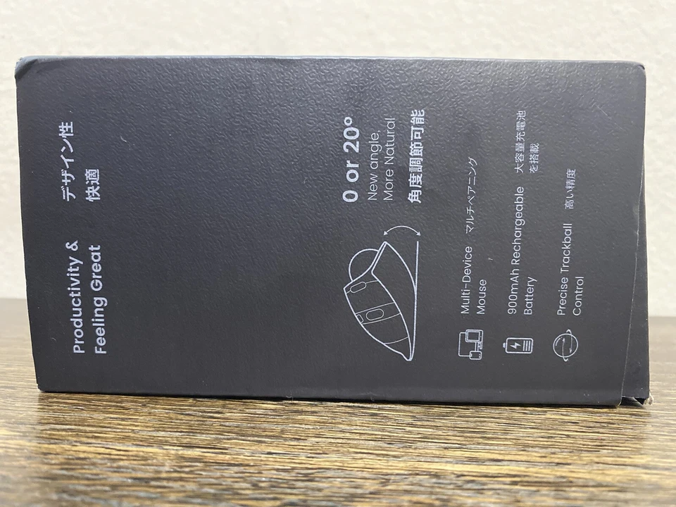 ProtoArc Wireless Trackball Mouse, EM01 NL Ergonomic Bluetooth Rollerball Thumb - Image 4 of 4