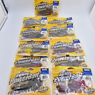 Berkley 4" Powerbait Original Scent Power Worm 12 Count Bass Fishing 4in Choose