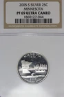 2005 S NGC PF69 ULTRA CAMEO MINNESOTA SILVER WASHINGTON QUARTER #B52386