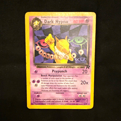 Pokemon TCG Dark Hypno 26/82 Team Rocket Unlimited Rare Regular 60 HP English