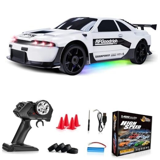 1:24 Remote Control Car 4wd 15km/h High Speed Racing Sport W