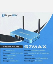 SUPERBOX S7 MAX Media Streamer - 1700 Channel...