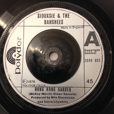 Siouxsie And The Banshees* - Hong Kong Garden 7'', Single, Sil Very Good Plus (VG