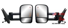 Pair Right and Left Side Door Towing Mirror Power and Heated with Signal Light