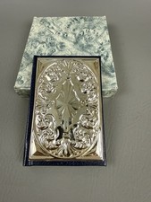 Argento Rubrica Sterling .925 Front Embossed Leather Address Book