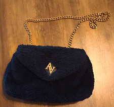 Damen Schultertasche schwarz Kunstpelz rechte...