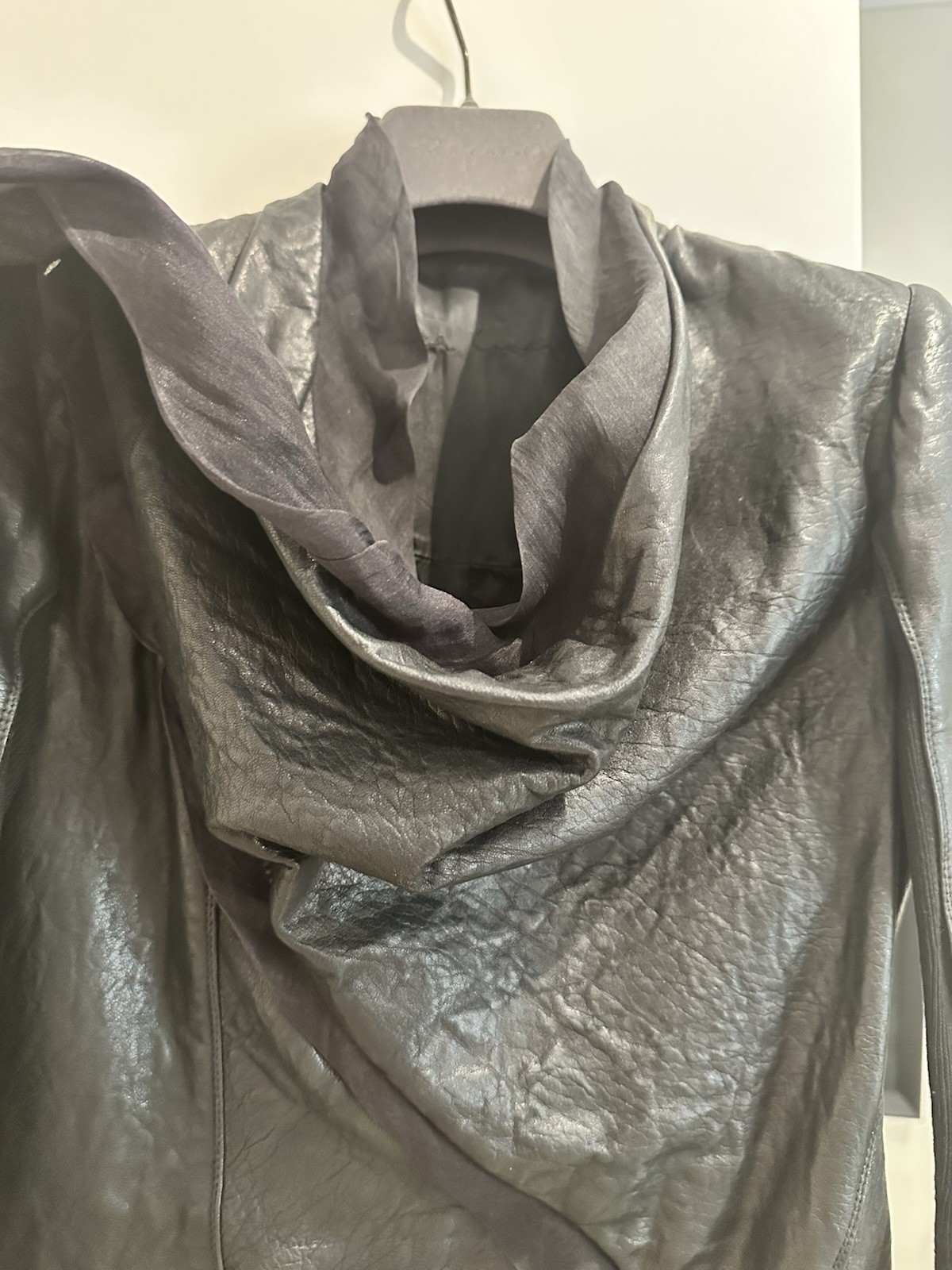 rick owens leather jacket