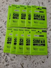 Simple Mobile Bring Your Own Phone Prepaid SIM Kit | 3-in-1 CDMA 10 Sim Cards 