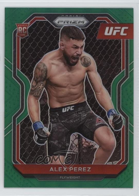 2021 Panini Prizm UFC Green Prizm Alex Perez #26 1ez8