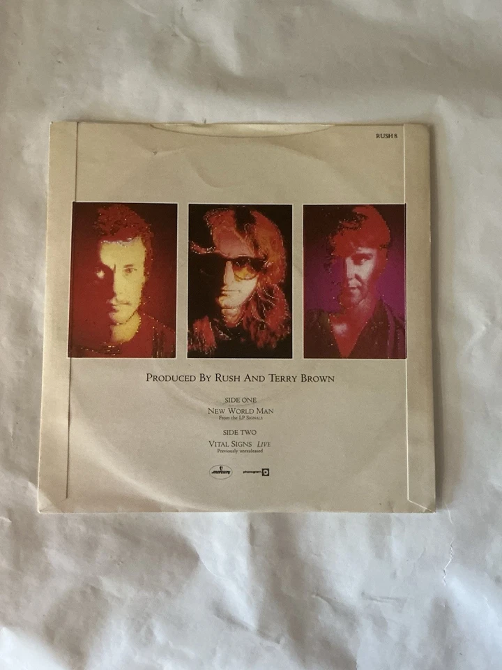 RUSH NEW WORLD MAN 7” VINYL ROCK 1982 PLAY TESTED - Image 2 of 4