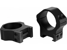 Warne Maxima Horizontal 30mm Medium Fixed Steel Scope Rings, Black - 514M
