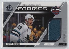 2023 Upper Deck SP Game Used 2022 Global Series Fabrics Nick Bonino #GS-10 0d3t