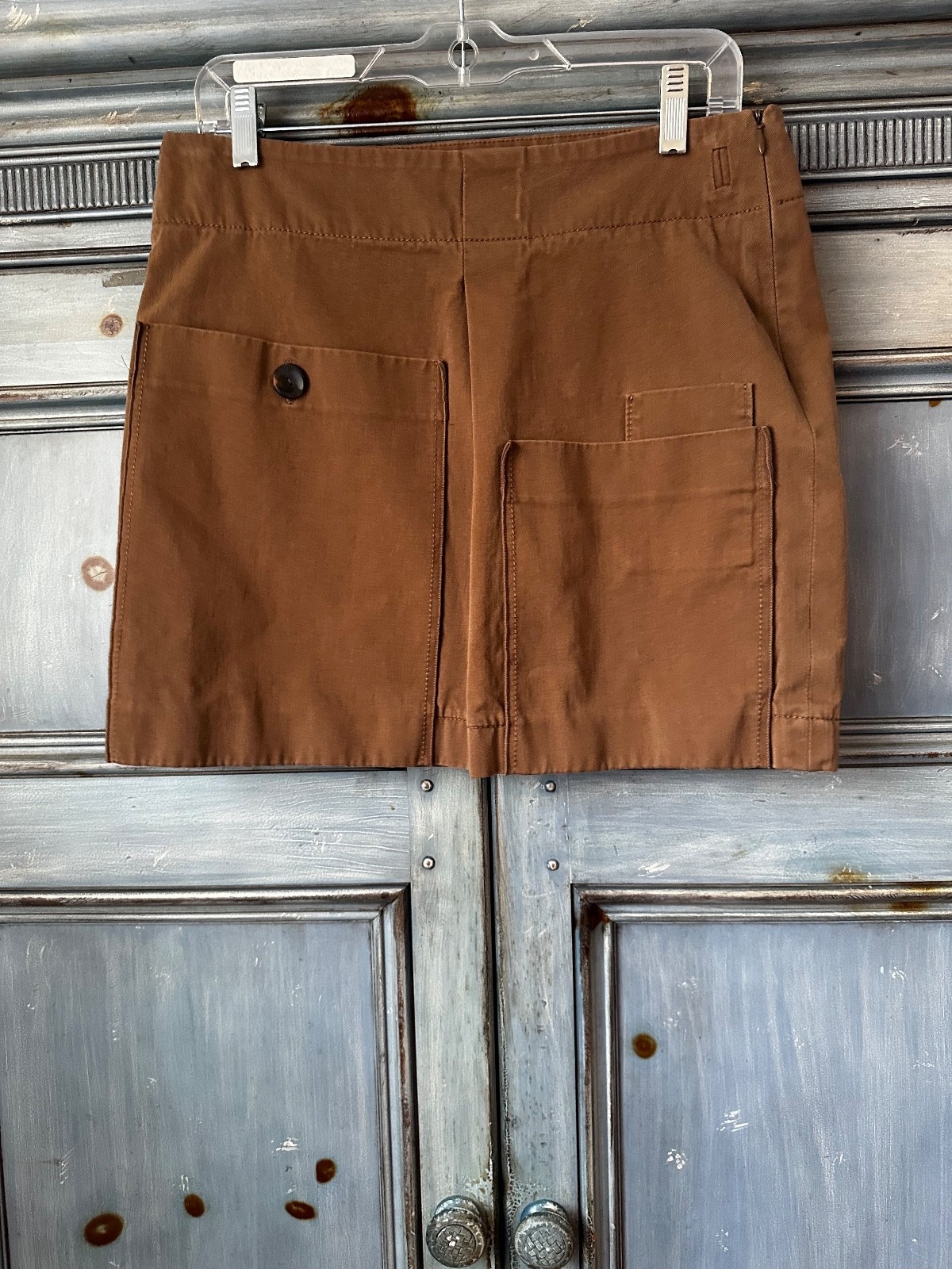 Brunello Cucinelli Brown Cargo Skirt Size 6 Made in Italy