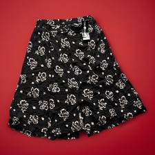 Sag Harbor Floral Pattern Front Button Skirt Size 2X NWT