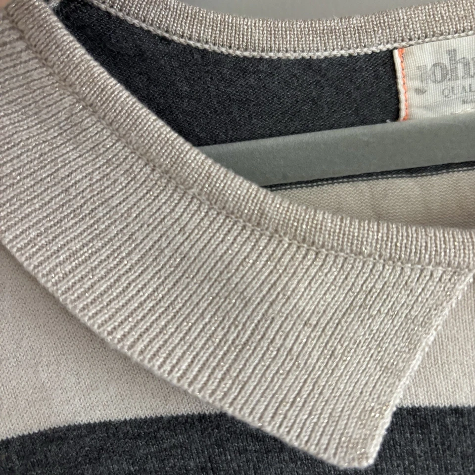 Vestido de vacaciones Johnnie B manga larga para niña, crema/gris, talla 13/14 Foto 4 de 4