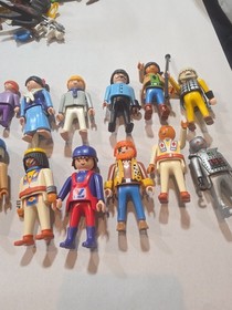 Huge Lot of Vintage Playmobil Vehicles parts and people