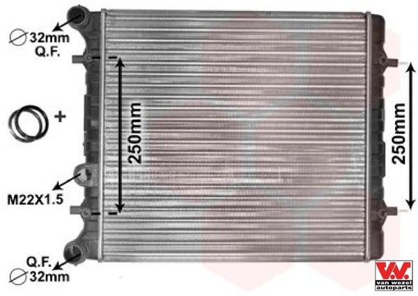 VAN Wezel 58002152 KüHler FüR MotorküHlung MotorküHler AutoküHler-image