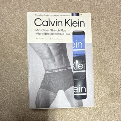 Calvin Klein Microfiber Stretch Plus Low Rise Trunk Underwear 4-Pack M