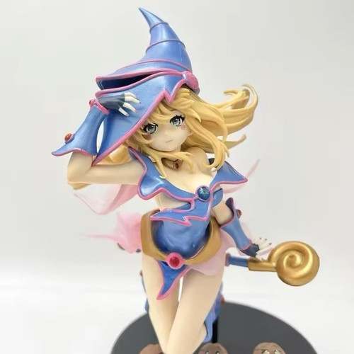 Yu-Gi-Oh Maga Nera Action Figure 28cm Black Magician Girl Da Collezione Kuribho - Afbeelding 3 van 6