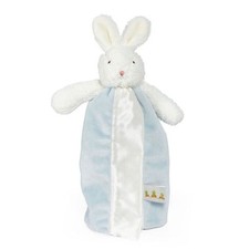 Bunnies By The Bay Blossom Bunny Bye Bye Buddy Blue, 11" Baby Lovey Blanket