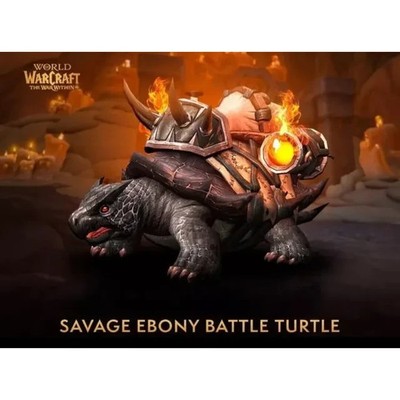 World of Warcraft x SteelSeries - Savage Ebony Battle Turtle    WoW TCG   