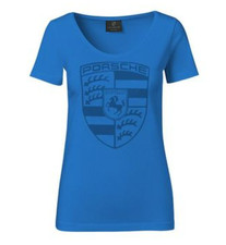 Porsche Women's Crest T-shirt - Sapphire Blue - Size Small