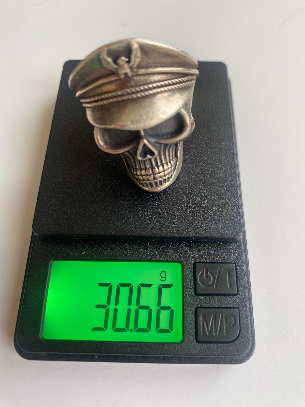 Handmade 925 Sterling Silver Solid Skull General … - image 6