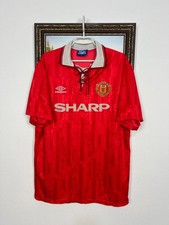 Manchester United Home football shirt 1992 Soccer Umbro Jersey Mens Size XL