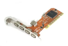 USB 2.0 Controller Card Five Port NEC PCI