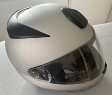 Small Size Silver Grey Motorcycle Helmet by BMW Used Clean Undamaged Condition
