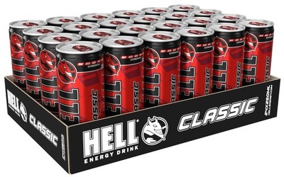 HELL CLASSIC ENERGY DRINK 24X250ML (24X8.45 floz) ORIGINAL UNGARISCH KOSTENLO...