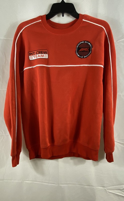 Formula 1 Men's Red Pit Crew Racing Division Crewneck Sweatshirt Sz M