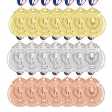 21 Pcs 2 Inch Award Metals Winner Medals 1st 2nd 3rd Prize with Neck Ribbons