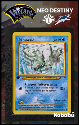Pokemon Karte Remoraid 80/105 Edition 1 Ed 1 Neo Destiny Wizards DE 2
