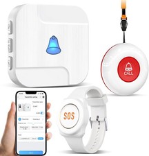 ChunHee Panic Alarm for Elderly-Elderly Alarm Call Button,IP55 Waterproof Call 