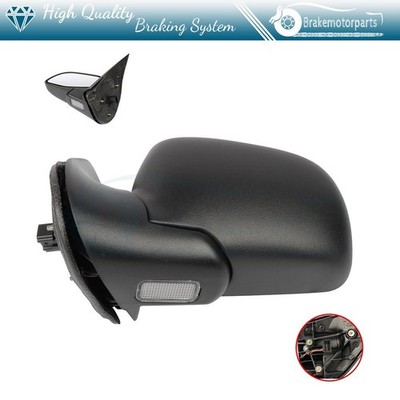 (Left) Black Power Mirror For 2002-2005 Ford Explorer Puddle Lamp+Manual Fold