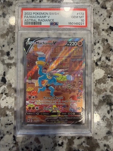 Machamp V PSA 10 (Alternate Full Art) 172/189 Swsh10: Astral Radiance Holo