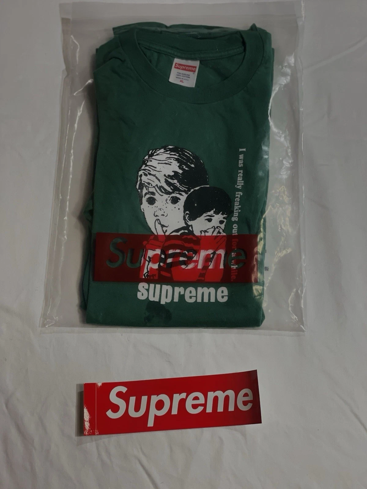 Supreme Shop Tee Noir S2025 T Shirt Homme Medium Made In USA Imprimé Graphique
