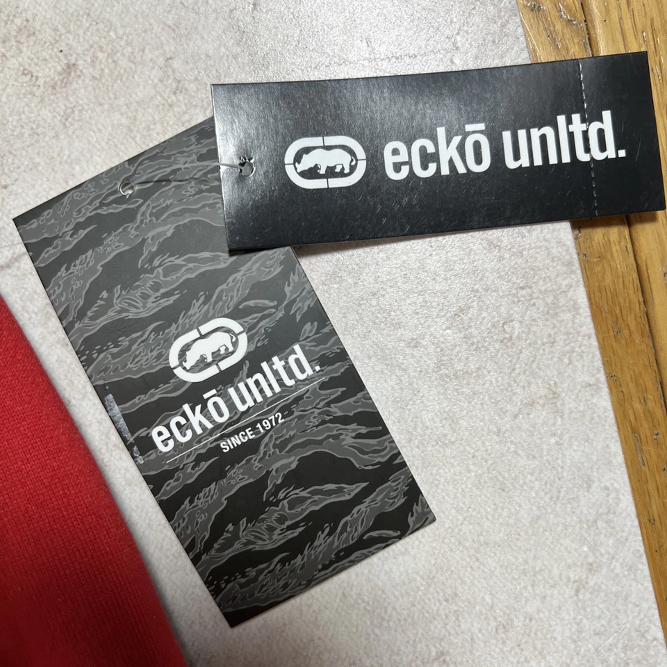 Joggers Ecko Unlimited para hombre bloque de color negro rojo y blanco. Grueso Med $40 Foto 4 de 4