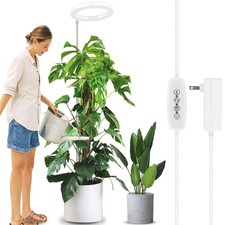 10" Grow Light for Indoor Plants, Full Spectrum Plant Lamp with 160 LEDs, 4H/...