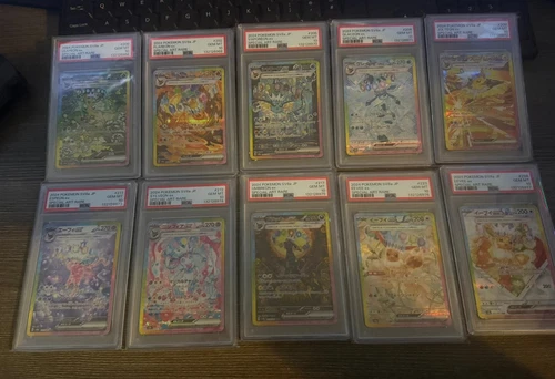 PSA 10 Terastal Festival Eevee Evolution Complete Sequential Set 10 Pokemon JP