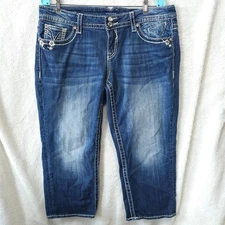 Vigoss The New York Womens Capri Jeans, Tag Size. 16/21-True Size. W36”xL21”