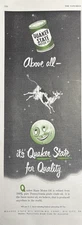 Quaker State Oil Refining Corp Oil City Pa Motor Quality Crude VTG Print Ad 1949