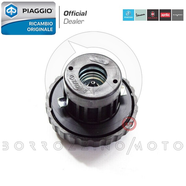Original Piaggio Vespa PX 200 Ventilierter Benzintankdeckel Schwarz-image