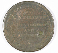 1813 "Swansea and South Wales" One-Penny Copper Currency Token, Withers #1337 AG