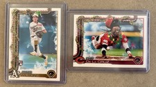 2025 TOPPS HOLIDAY JACOB WILSON AND ELLY DE LA CRUZ SHORT PRINTS