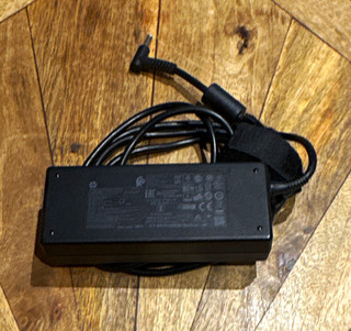 HP Laptop Power Adapter Charger 854056 002 19.5V 4.62A Blue Tip UK Mains Lead