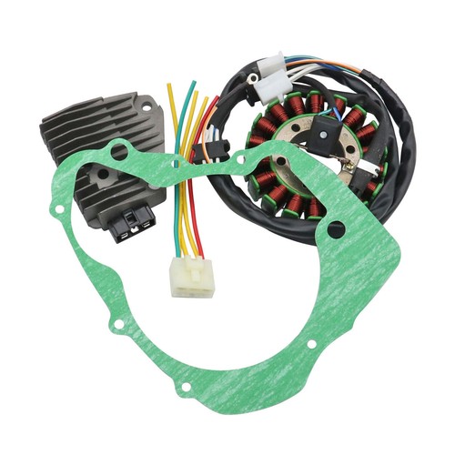 For XV250 VIRAGO/V-STAR Magneto Coil Stator+Voltage Regulator Rectifier+Gasket - Foto 2 di 11