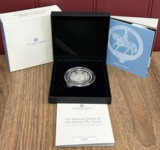2022 Royal Mint The Queen’s Platinum Jubilee £5 Silver Proof Coin Boxed & COA