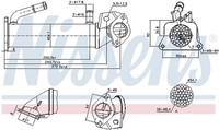 KüHler AbgasrüCkfüHrung Nissens 989322 Stahl FüR Ford Ranger TKE Transit V363